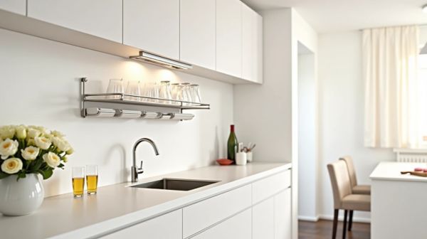 Organisez votre cuisine avec un porte serviette pratique