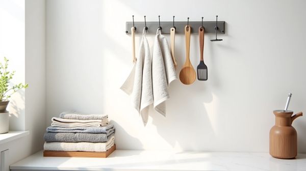 Organisez votre cuisine avec un porte serviette pratique